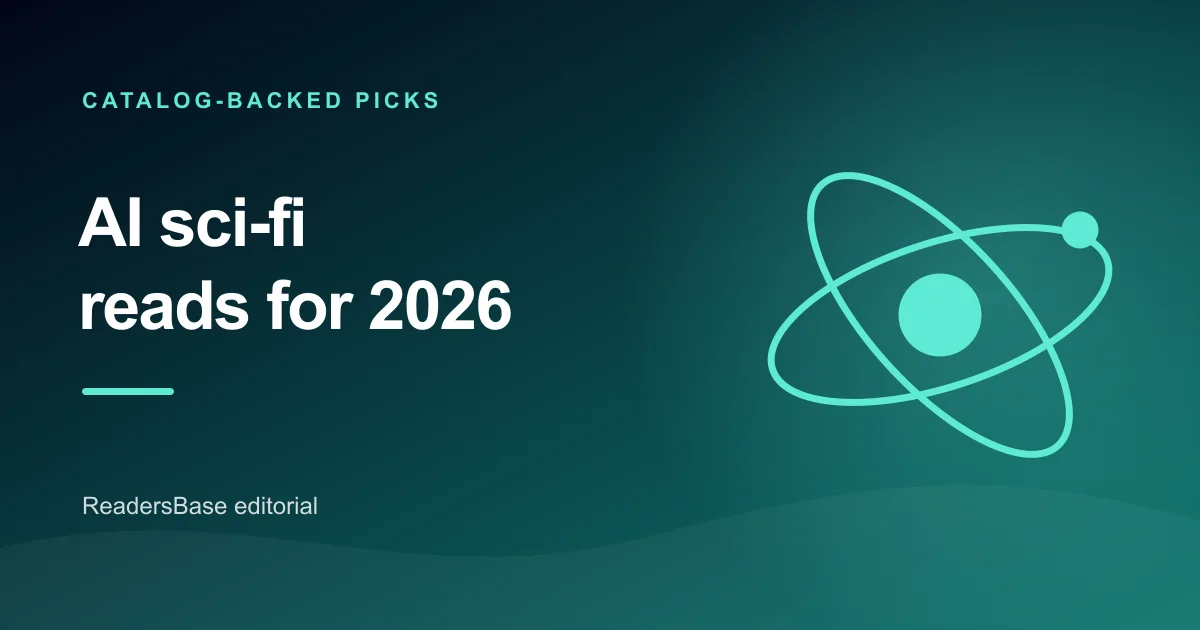 Glowing orbital paths representing catalog-backed AI science fiction reads for 2026
