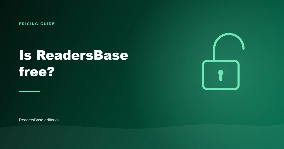 A line-drawn open padlock representing free access on ReadersBase
