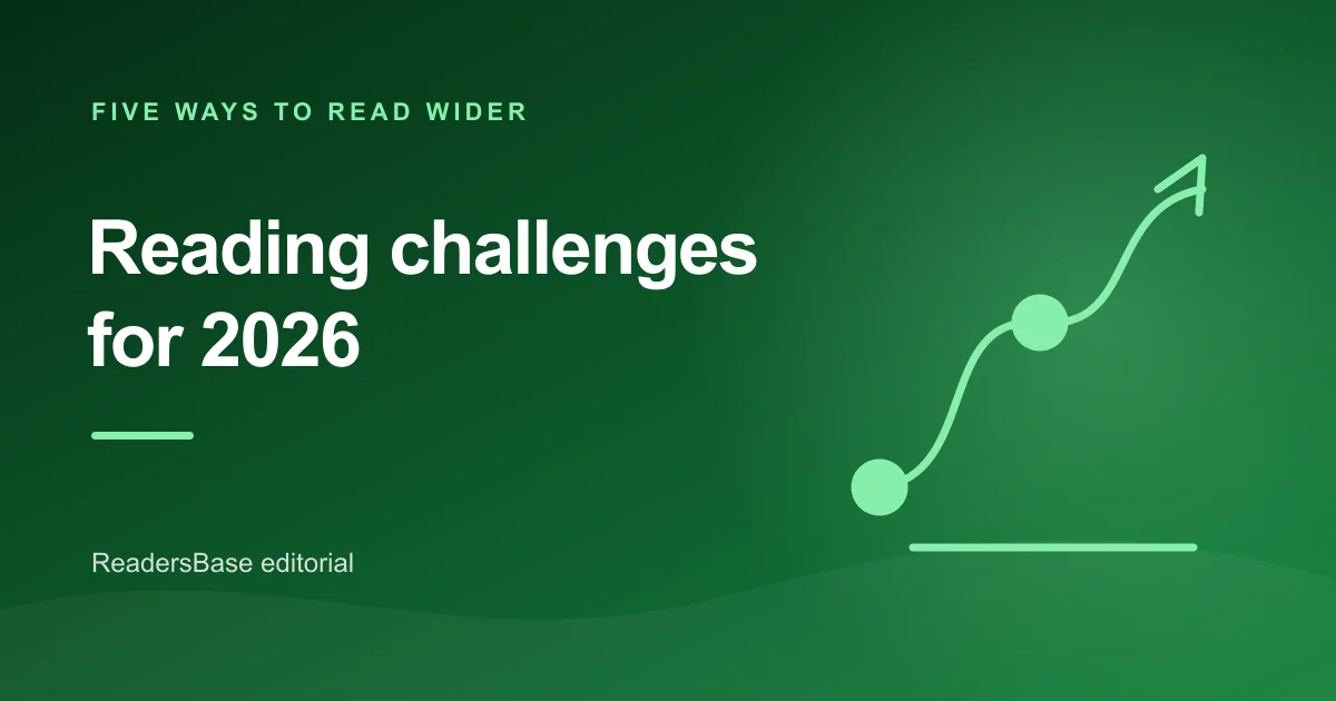 A rising path with milestones representing reading challenges for 2026