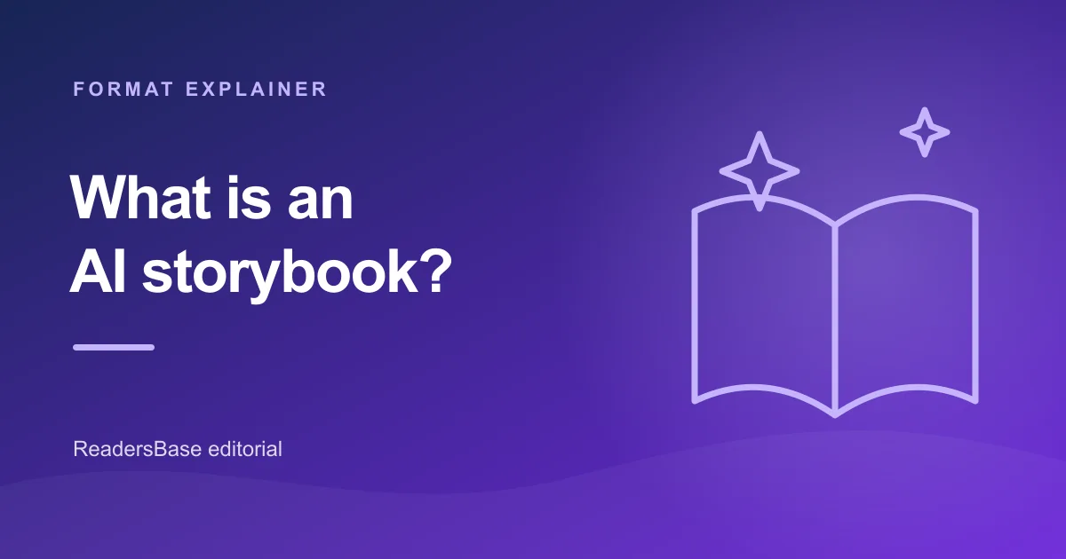 An open storybook with stars rising above its illustrated pages